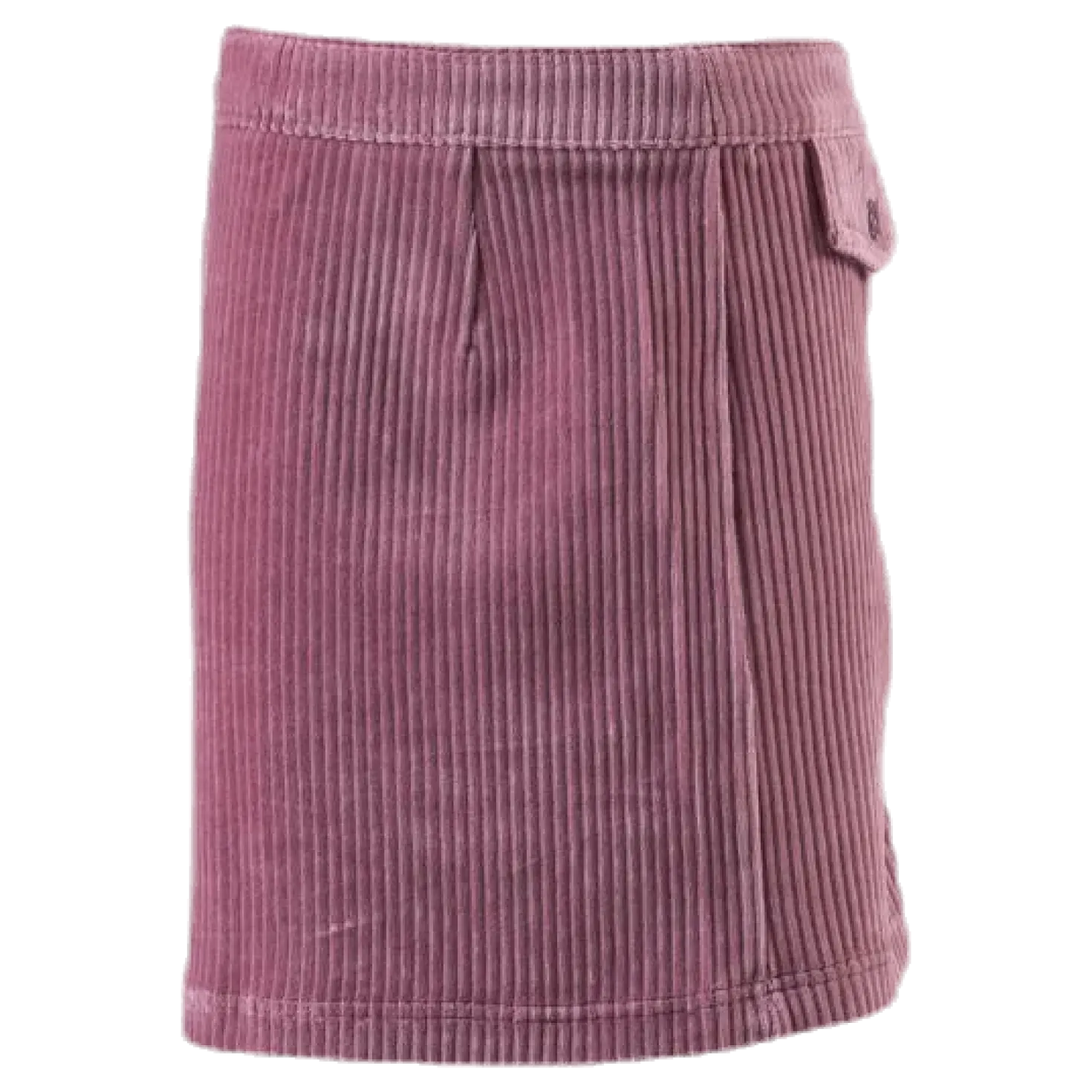 Ketty Cord Button Skirt Pink