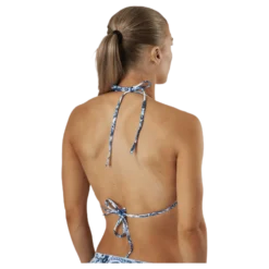 Kimo Ruffle Triangle Blue/White