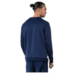 Knit Crew Sweat Logo Tape Blue