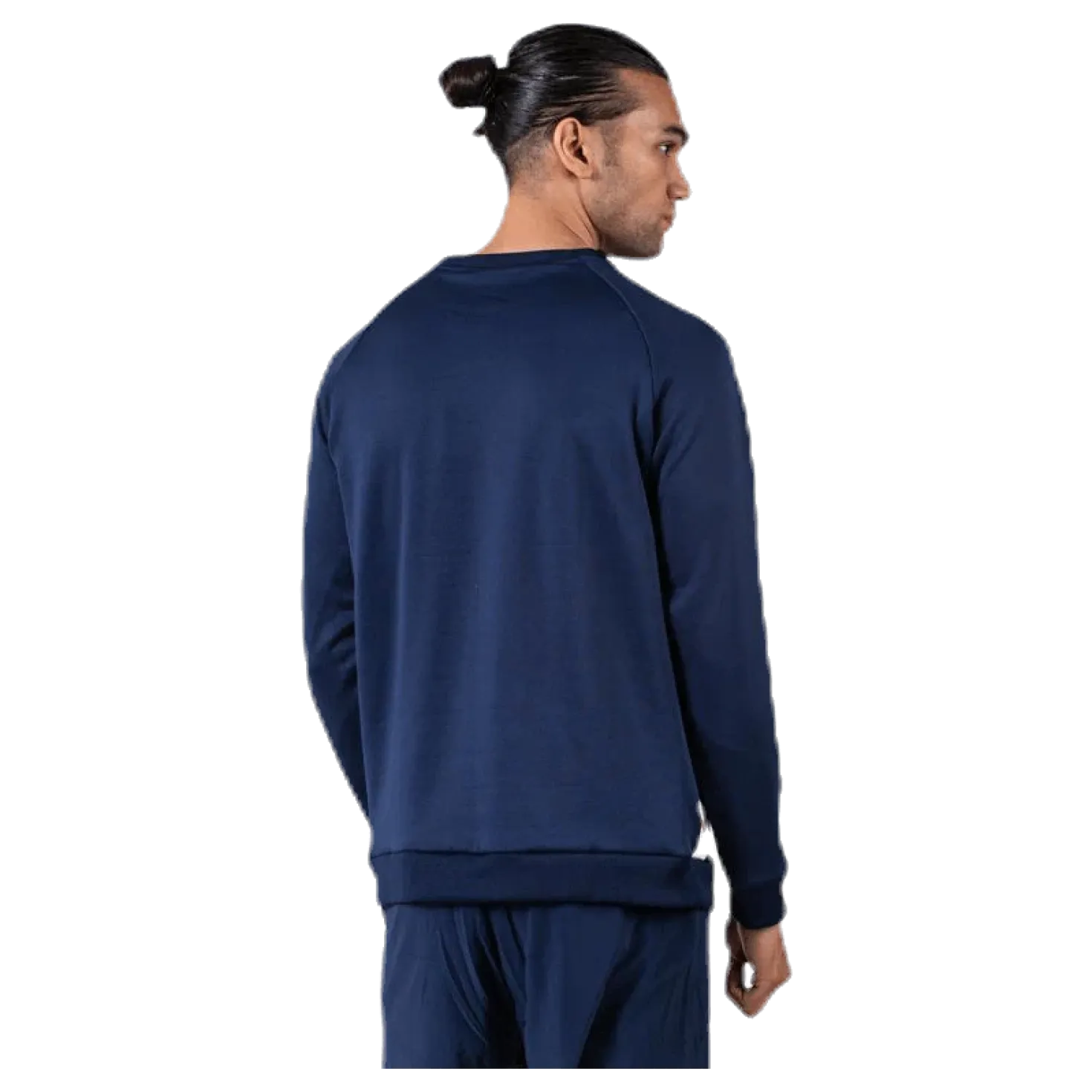 Knit Crew Sweat Logo Tape Blue