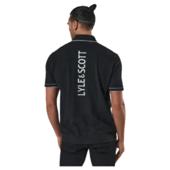 Knitted Branded Polo Black