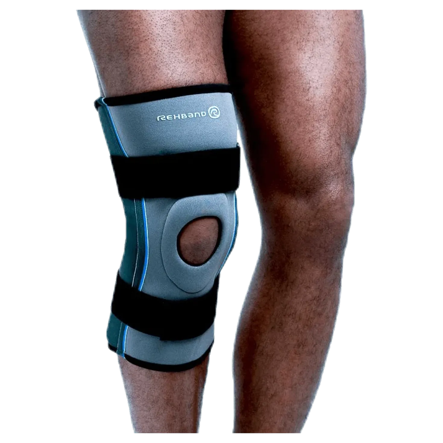 Knäskydd x-stabil med patellastöd Core Line Blue/Grey