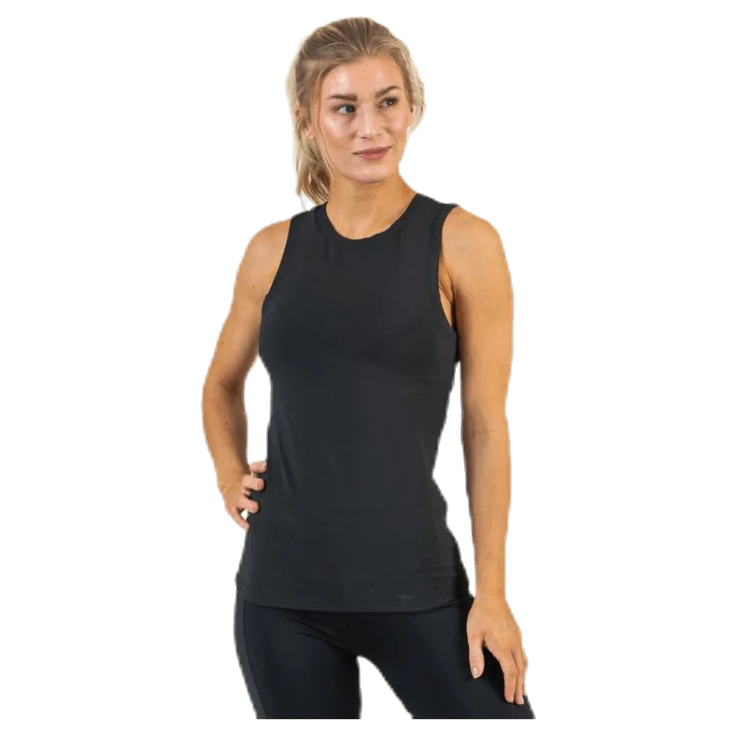 Koray Rib Tank Black