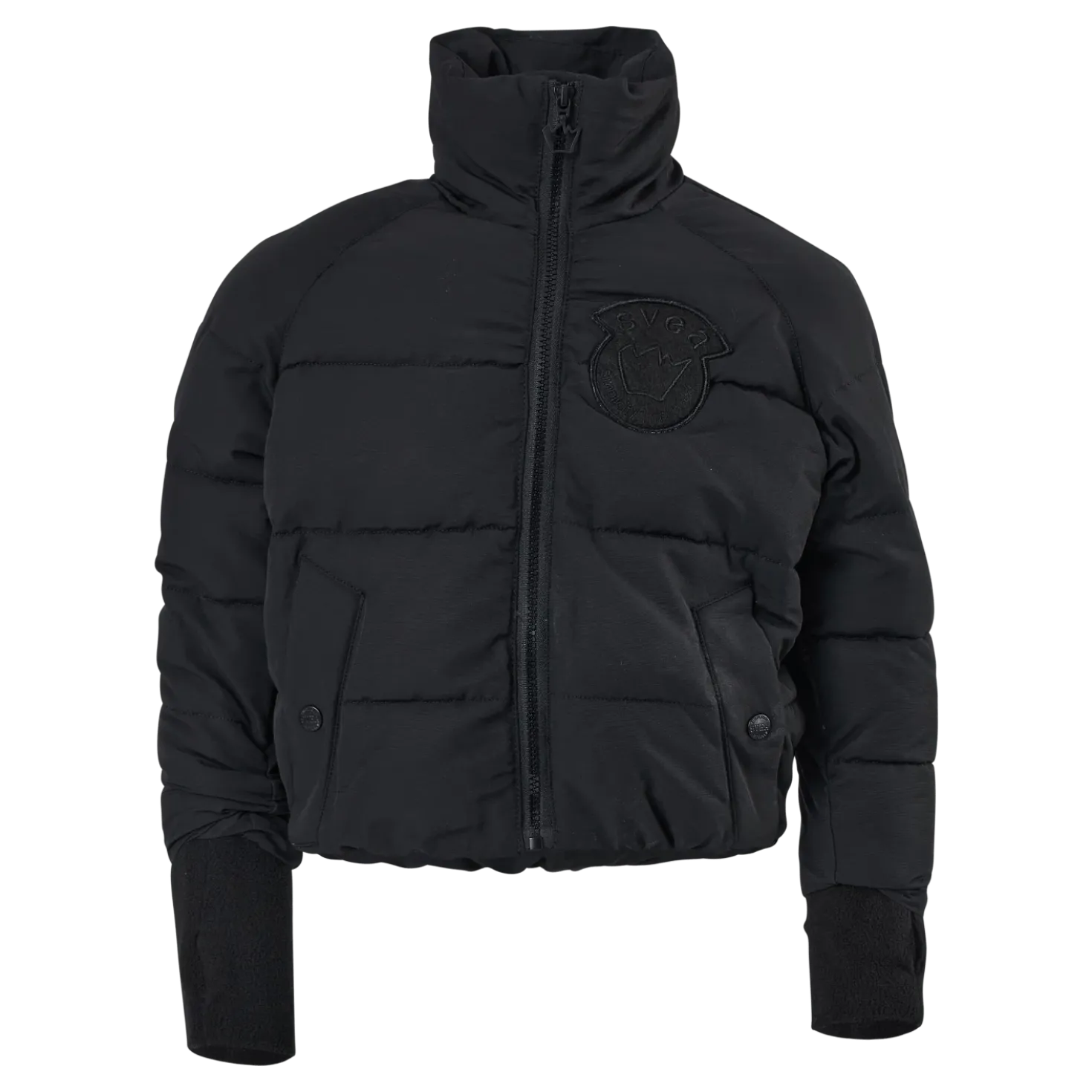 K. Reflective Volume Puffer Ja Black