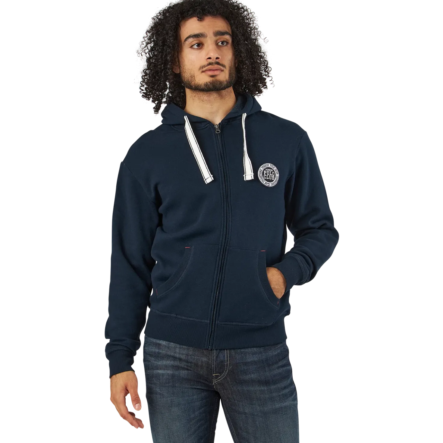 Krew Sweatshirt Full Zip Blue