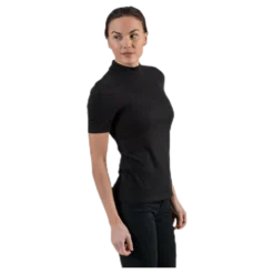Kylie Ss T-Neck Top Black