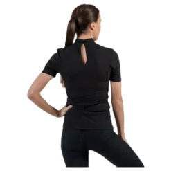 Kylie Ss T-Neck Top Black