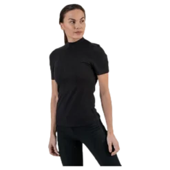 Kylie Ss T-Neck Top Black