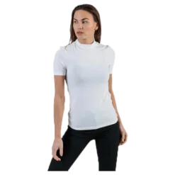 Kylie Ss T-Neck Top White