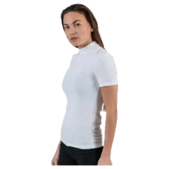 Kylie Ss T-Neck Top White