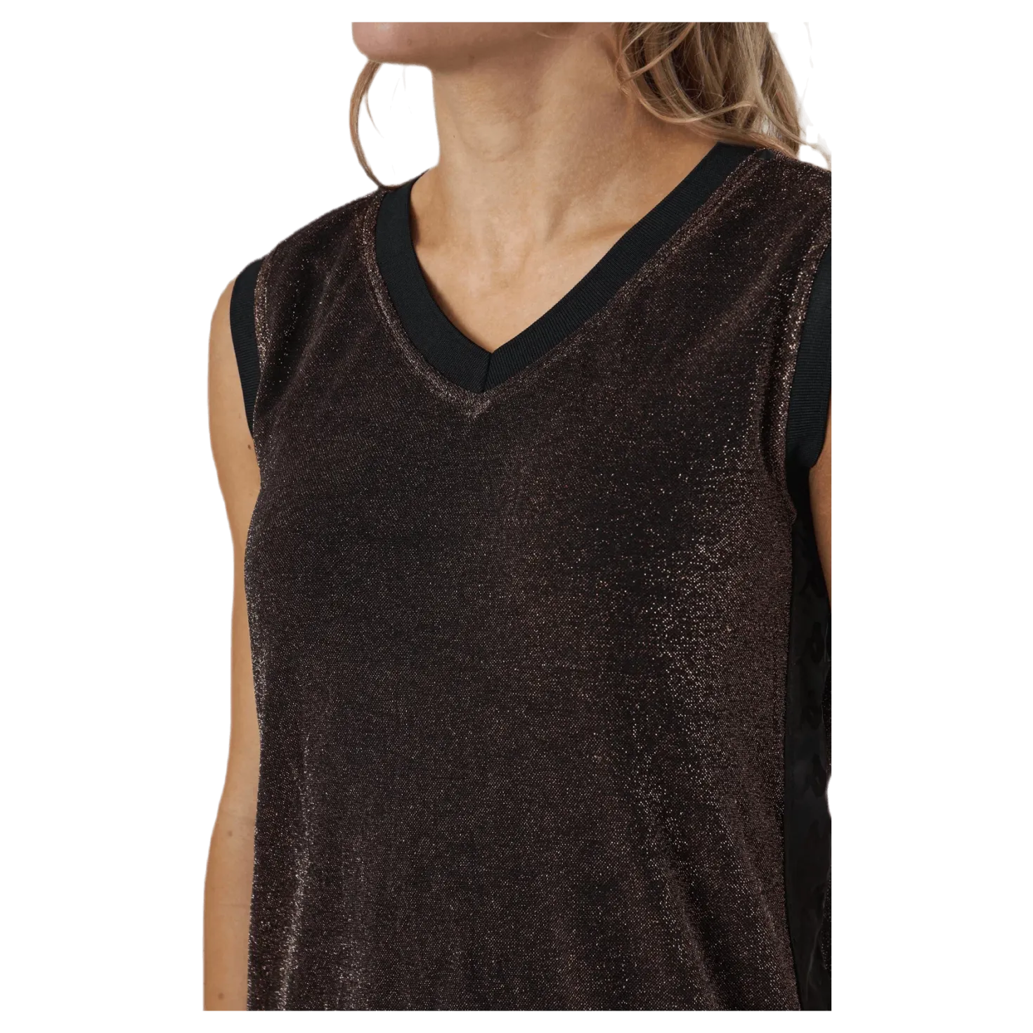 Lady Dress, Auth Sparkle Exar Brown/Black