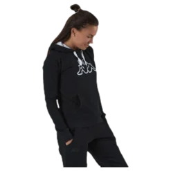 Lady Sweat Hood, Logo Zeleril White/Black