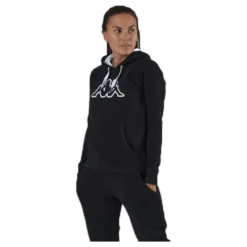 Lady Sweat Hood, Logo Zeleril White/Black