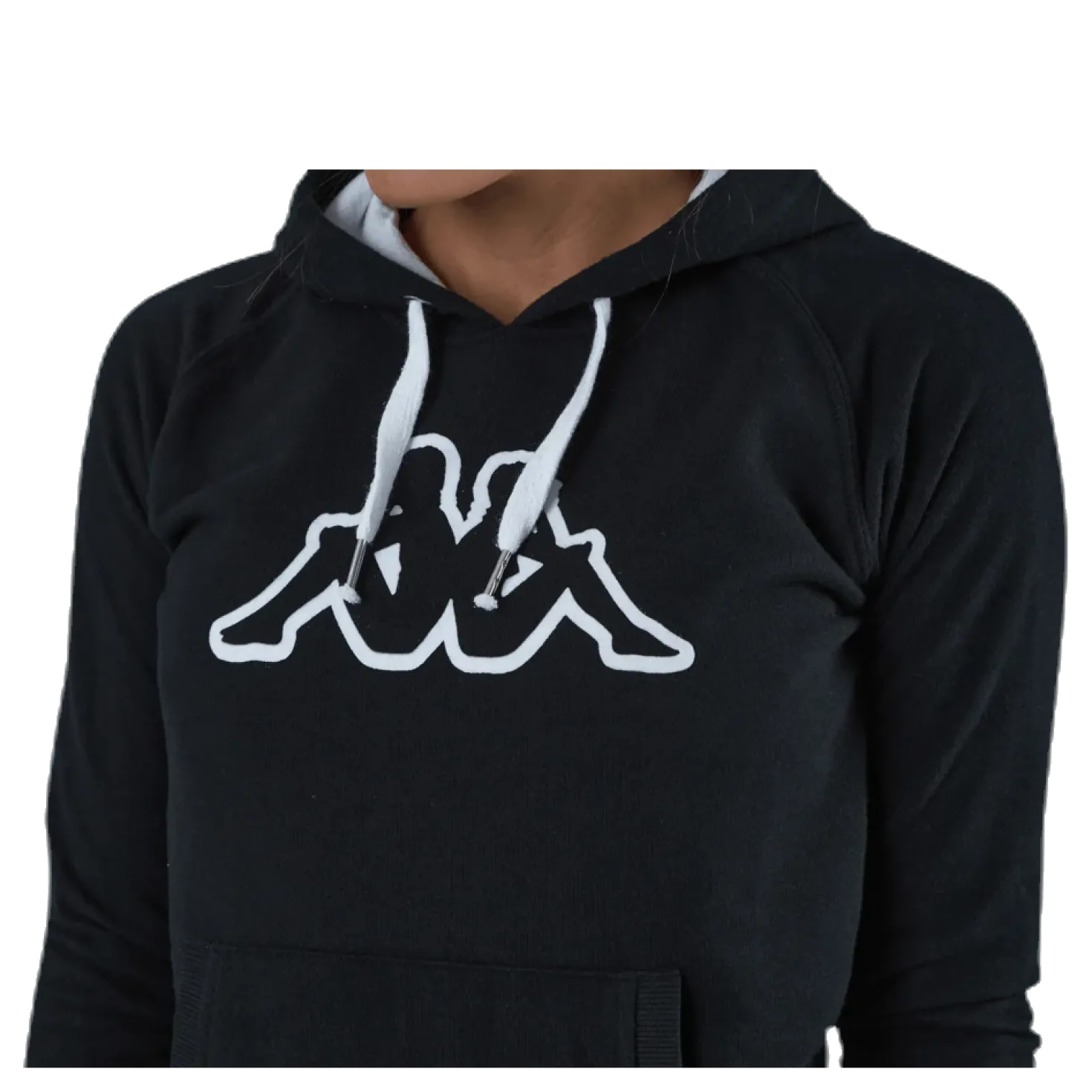 Lady Sweat Hood, Logo Zeleril White/Black