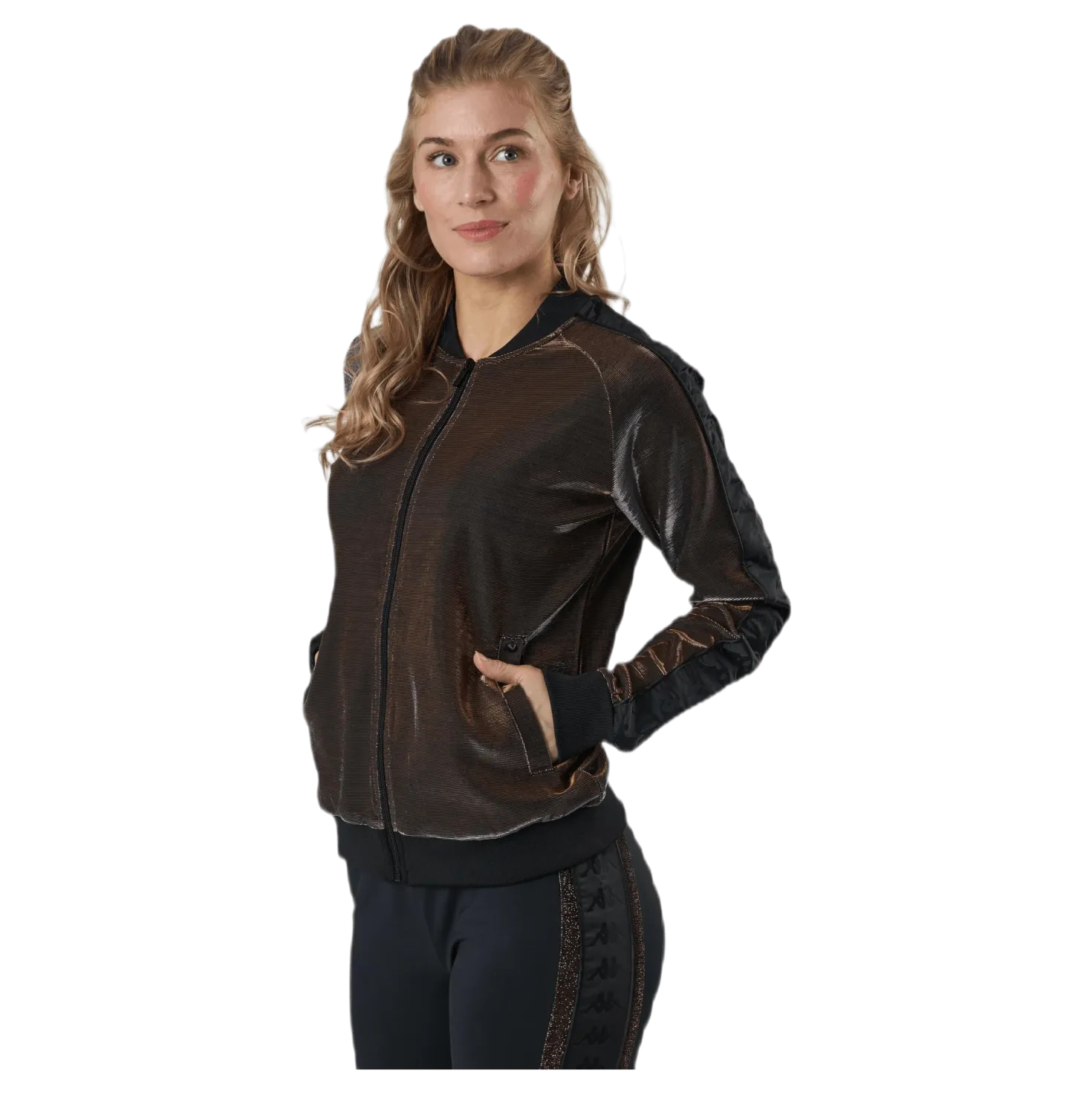 Lady Tr.Jacket, Auth Ecot Brown/Black