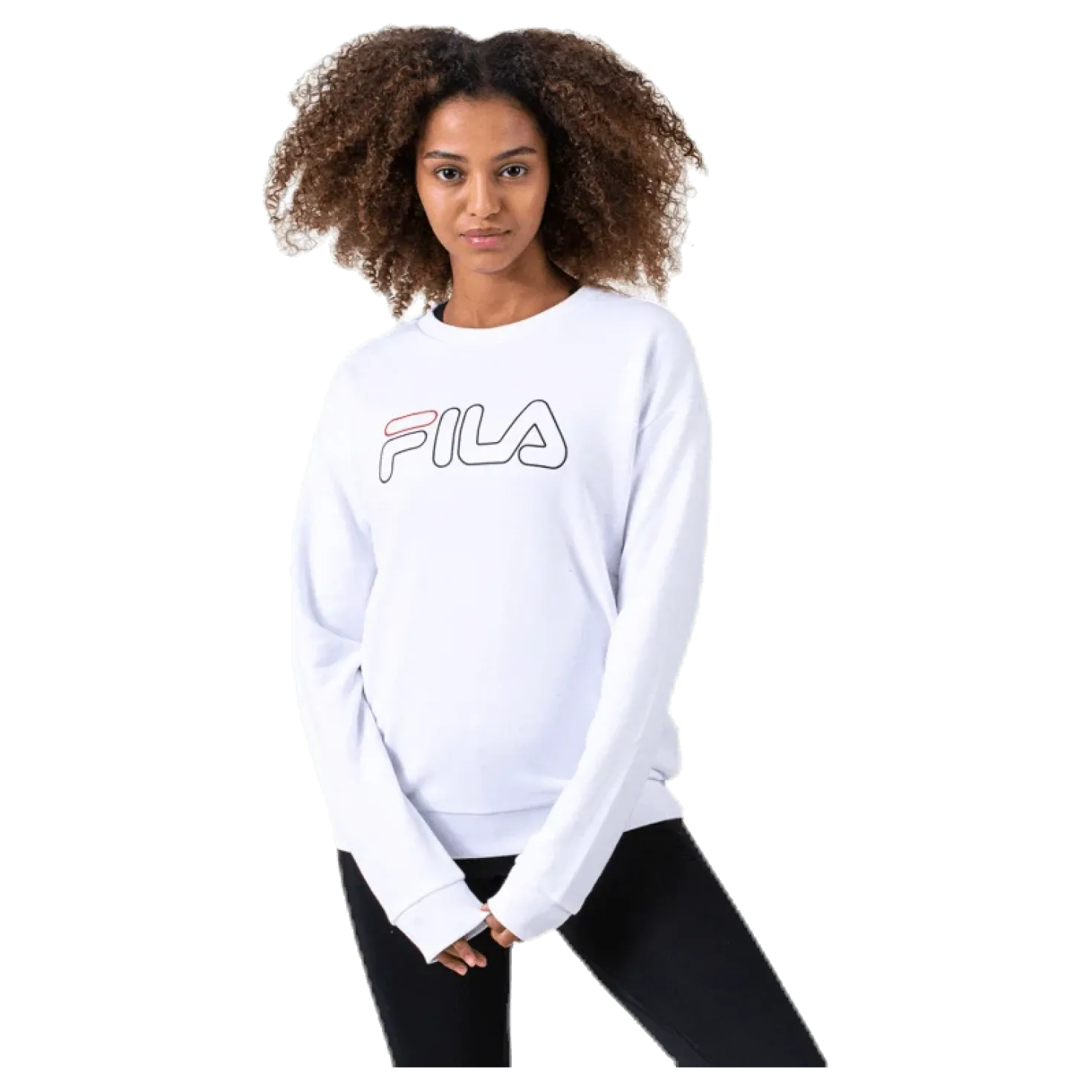 Lara Crew Sweat White
