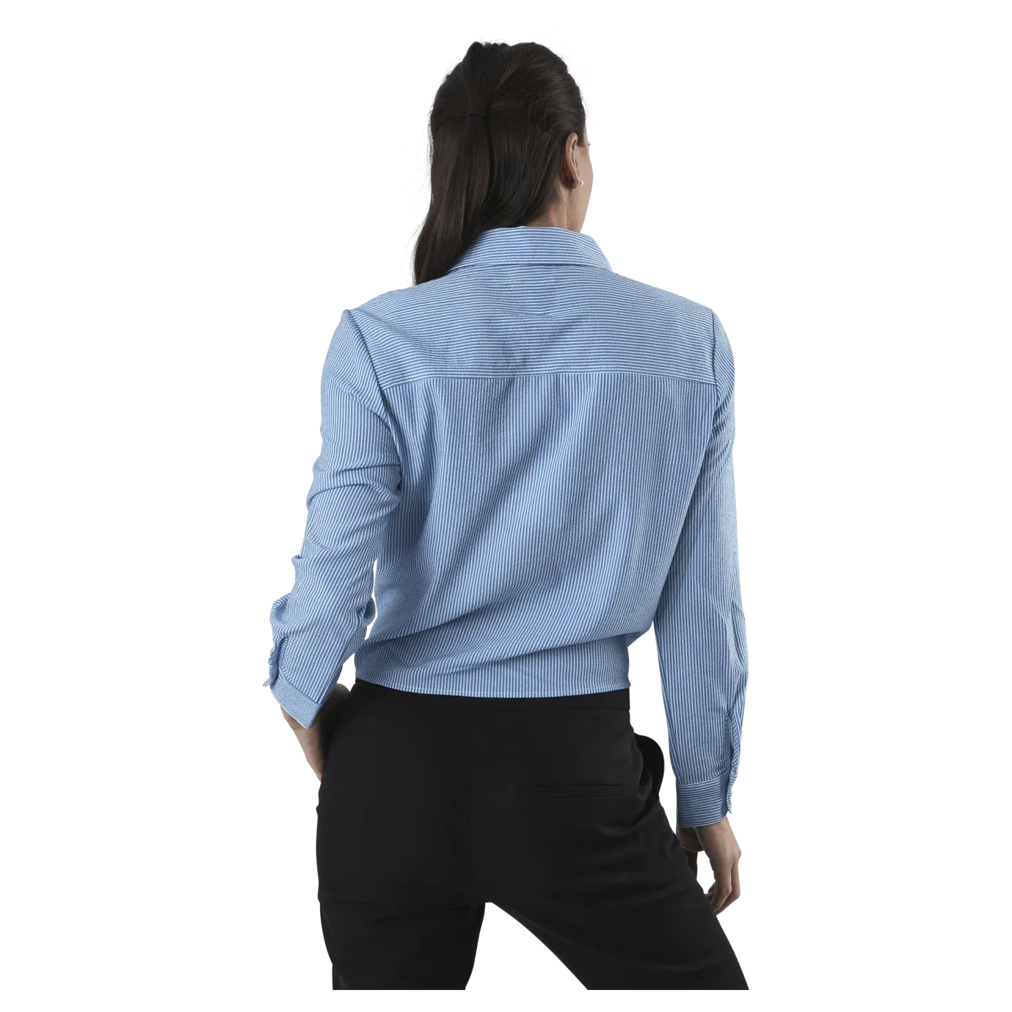 Lecey Ls Stripe Knot Dnm Shirt White
