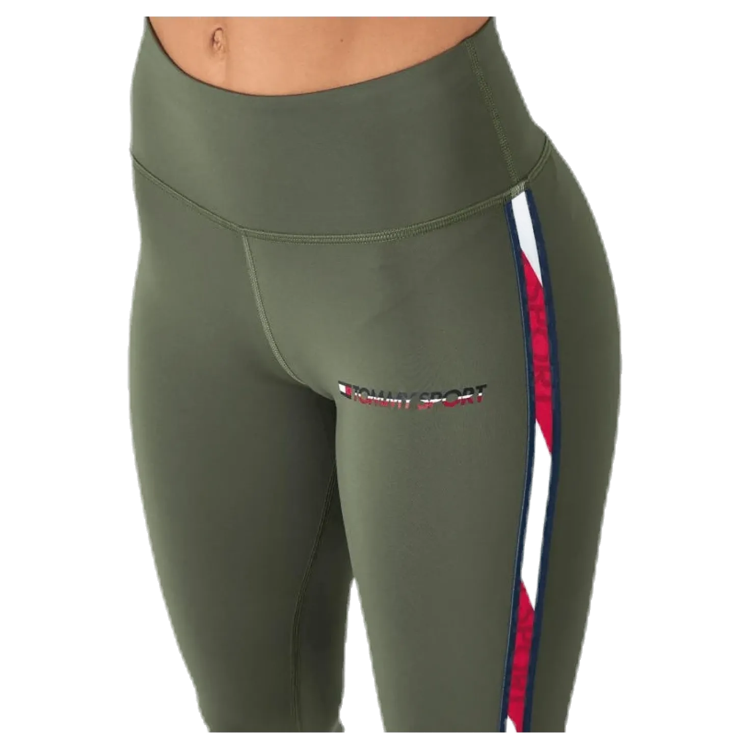 Legging Full Length With Tape Green