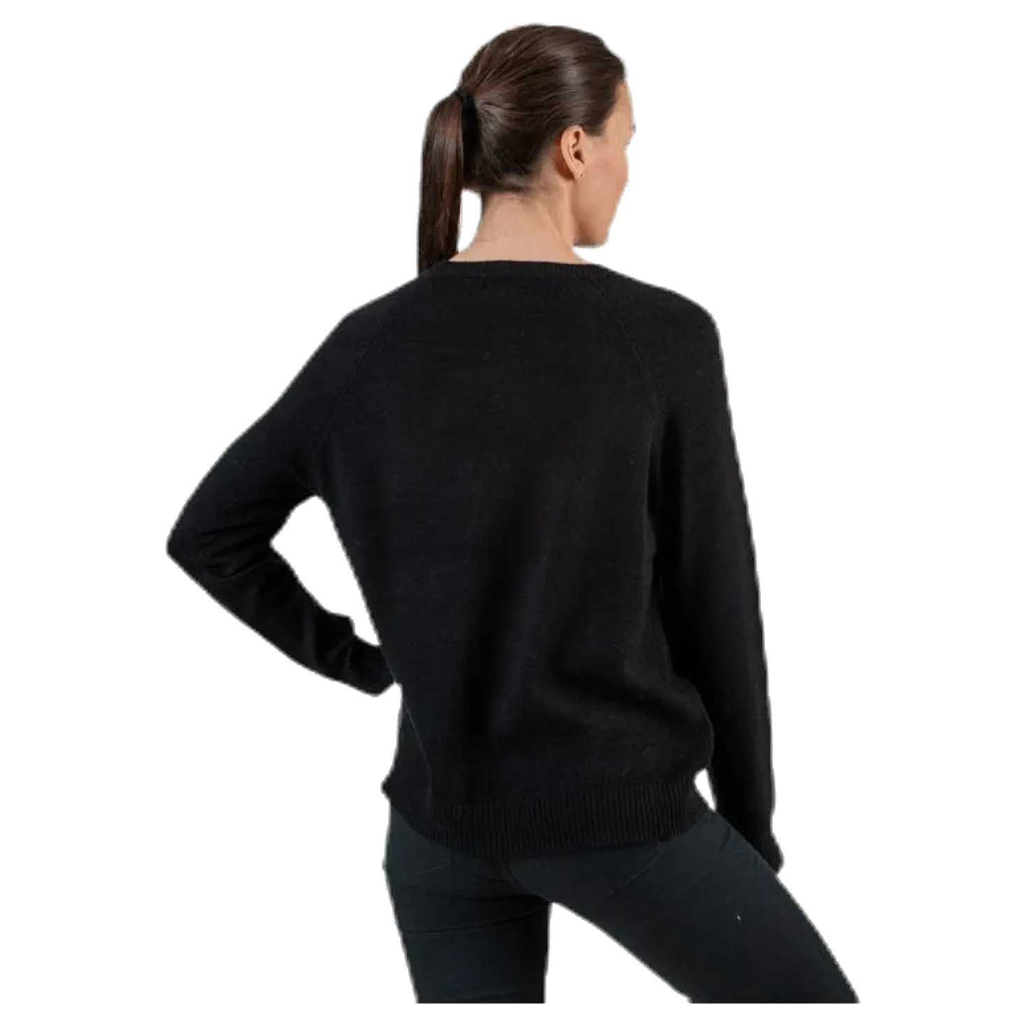 Lesly Kings L/S Pullover Knt Black