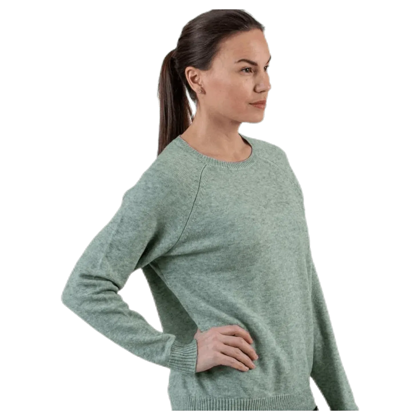 Lesly Kings L/S Pullover Knt Green