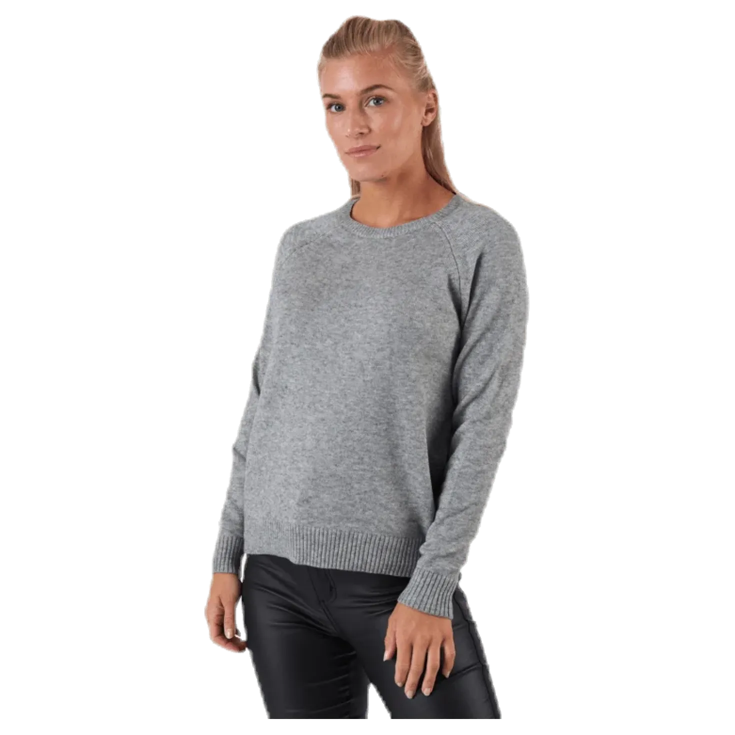 Lesly Kings L/S Pullover Knt Grey