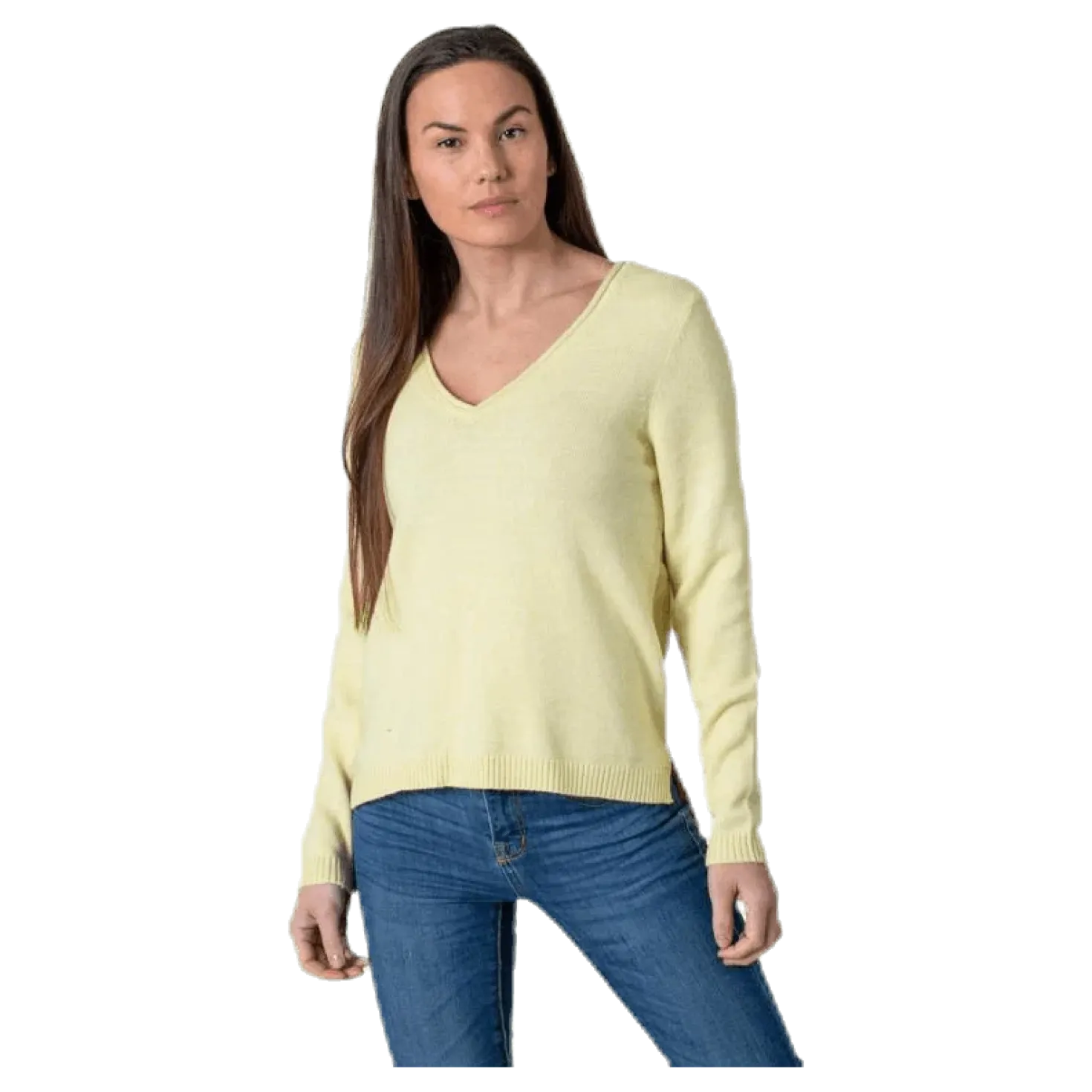 Lesly New V-Neck Pullover Knt Beige