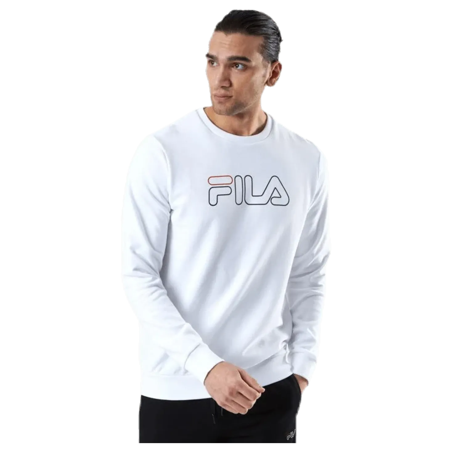 Liam Crew Sweat White