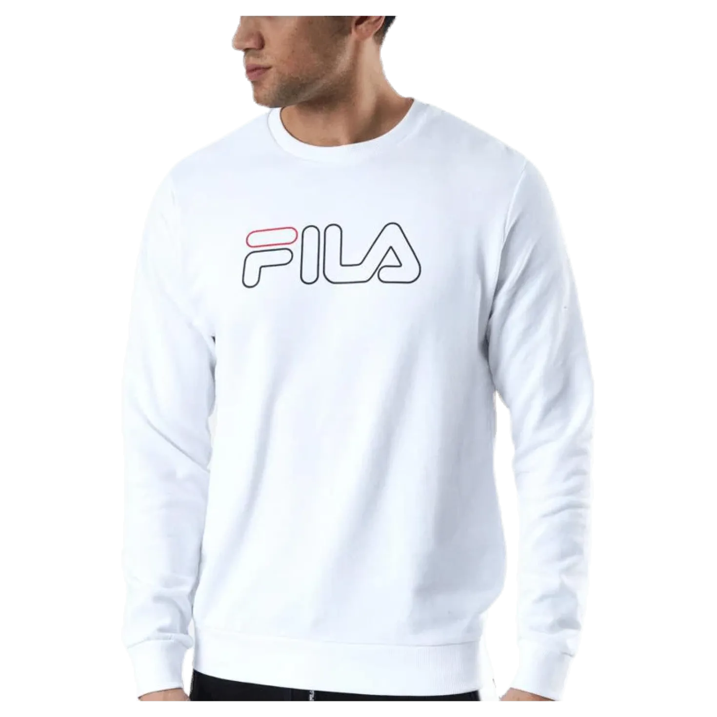 Liam Crew Sweat White