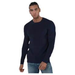Liam Knit Crew Neck Blue