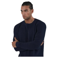 Liam Knit Crew Neck Blue