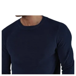 Liam Knit Crew Neck Blue