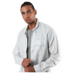 Life Linen Shirt Ls One Pocket White