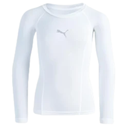 LIGA Baselayer Tee LS Jr White