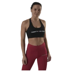 Light Intensity Graphic Bra Black