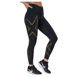 Light Speed Mid-Rise Compression Black/Gold