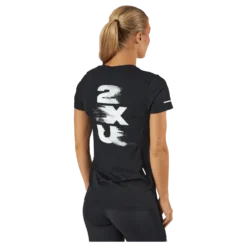 Light Speed Tee Black White/white Reflective