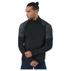 Light Speed 1/2 Zip Black/silver Reflective