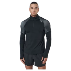 Light Speed 1/2 Zip Black/silver Reflective