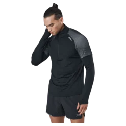 Light Speed 1/2 Zip Black/silver Reflective
