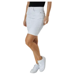 Lili Mw Denim Skirt White