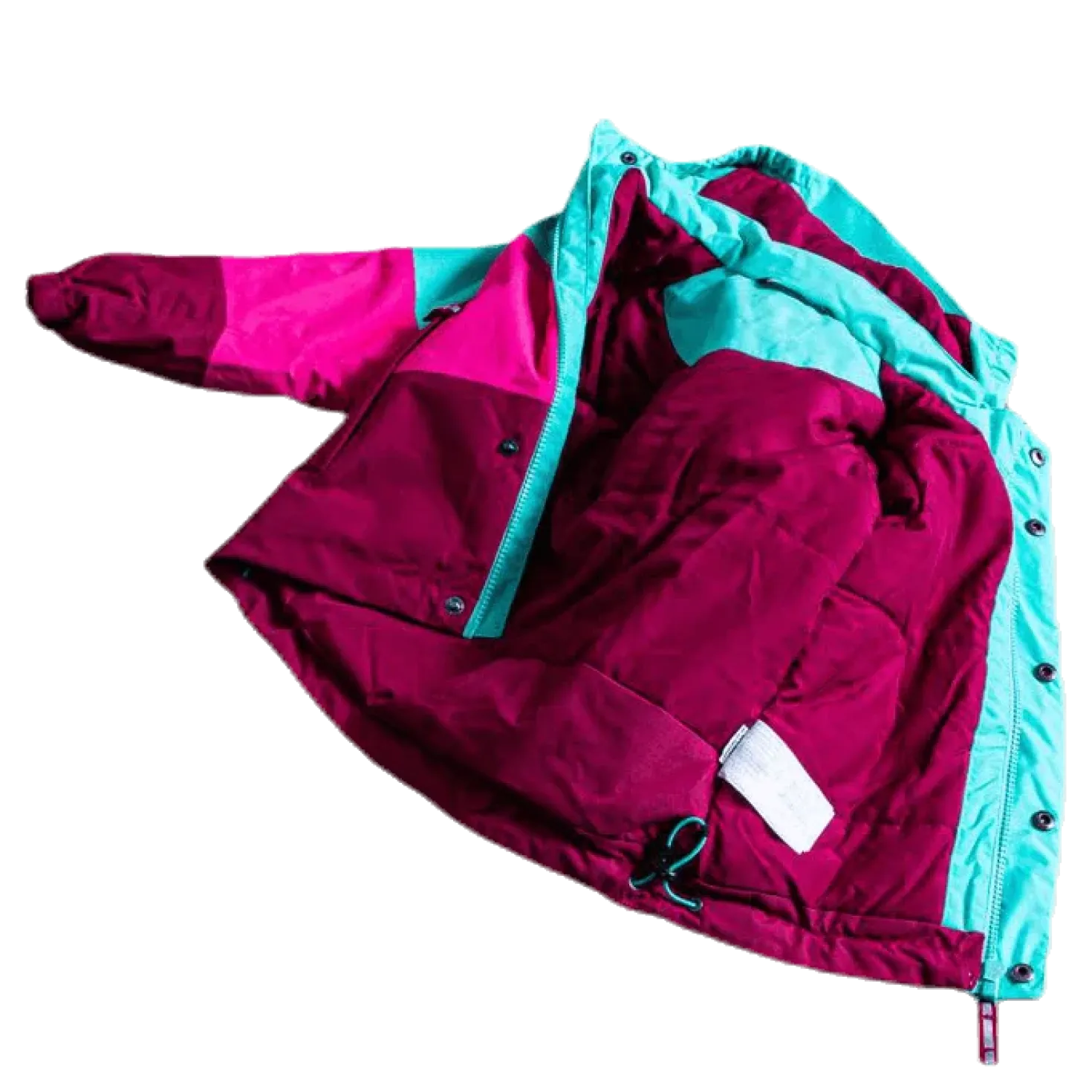 Lilletind Insulated Kids Jacket Pink/Green