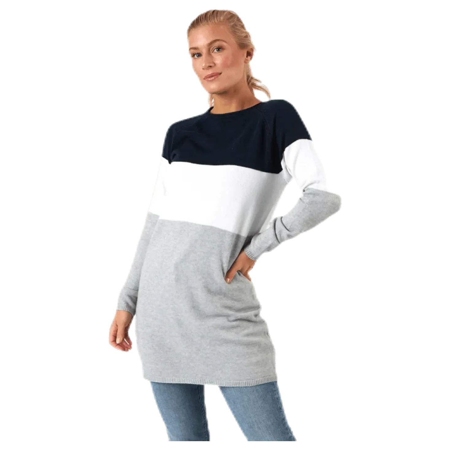 Lillo L/S Dress Knt Blue