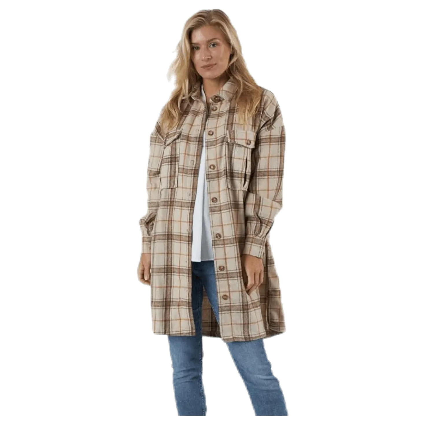 Lis Long Shacket D2D Beige