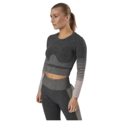 Lixy Ls Seamless Top Lounge Grey