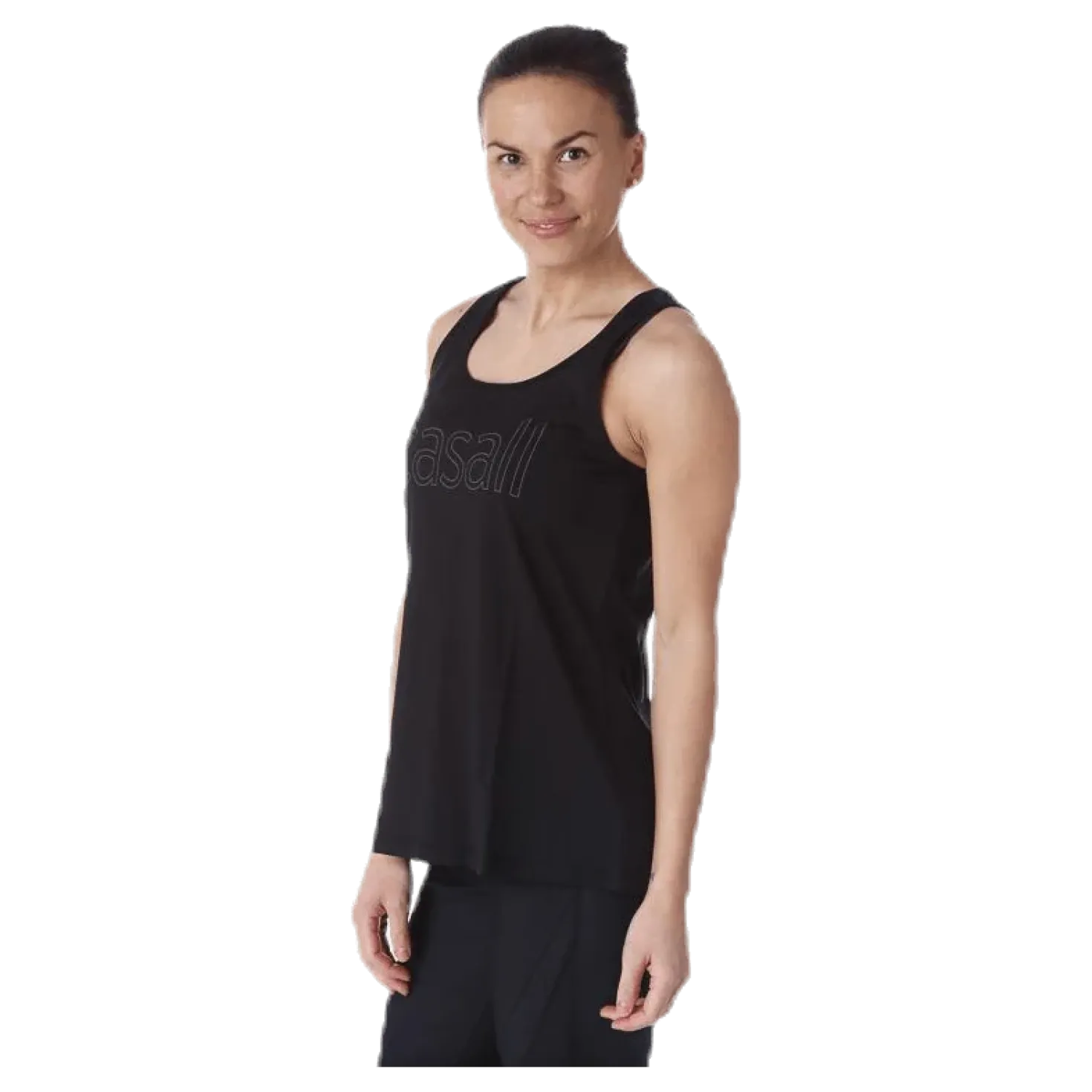 Logo Relaxed Tank Black