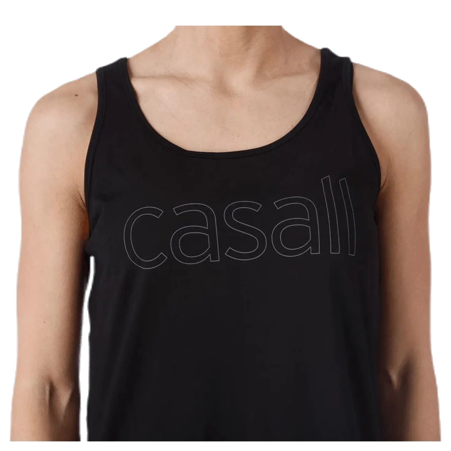 Logo Relaxed Tank Black