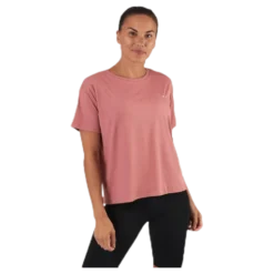 Logo Ribbed Tee Pink