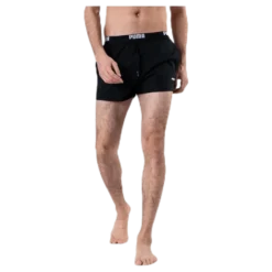 Logo Short Length Swim Shorts Black