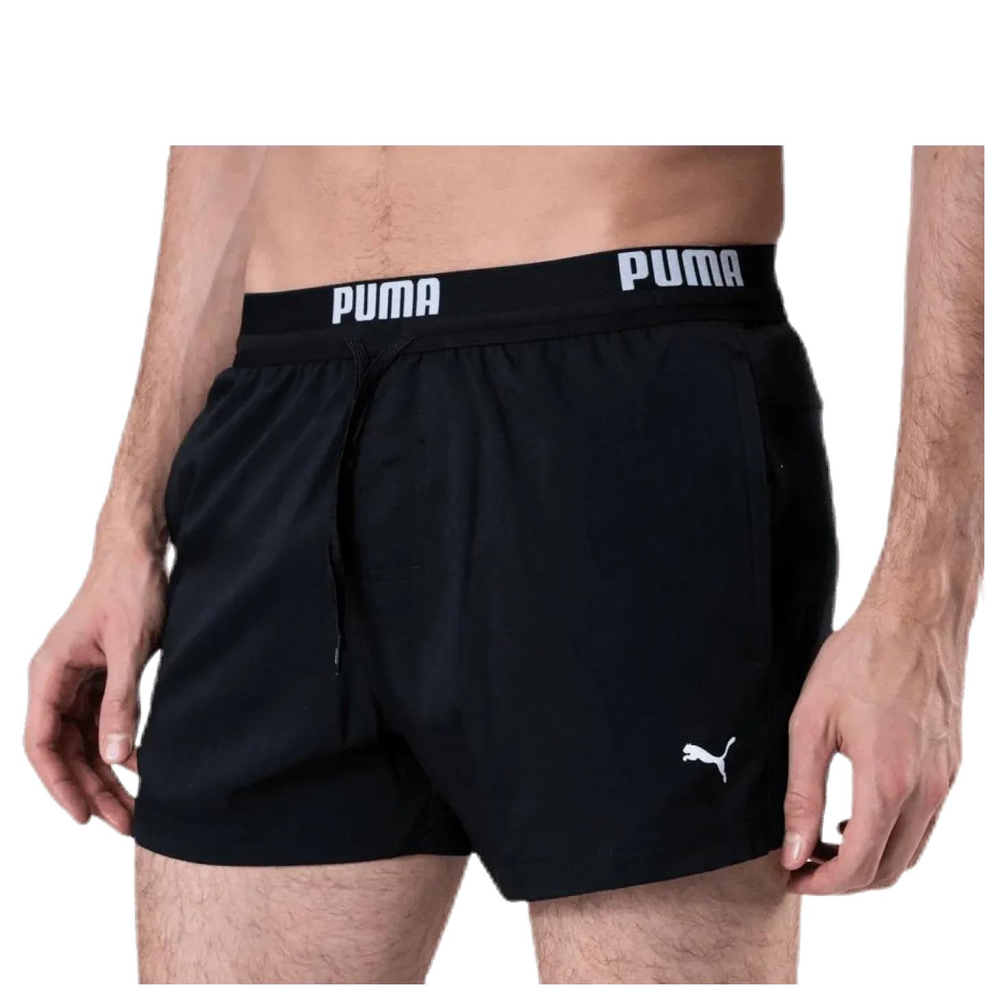 Logo Short Length Swim Shorts Black