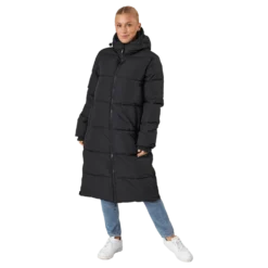 Long Hood Down Parka Black